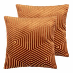 Paoletti Evoke Blue Velvet Feather Fill Cushion 2 Pack, 45 x 45 cm - Image 3