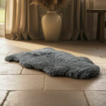 Bowron Back Country Sheepskin Rug in Ivory, 60 x 90 cm - Image 9