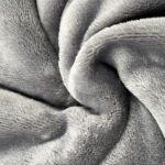 Faux Rabbit Fur Blanket in Taupe, 234 x 249 cm - Image 6