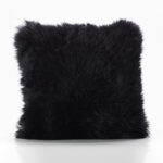 Bowron Single Sided Sheepskin Cushion, 35 x 35cm in Stone - Image 24
