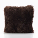 Bowron Single Sided Sheepskin Cushion, 35 x 35cm in Stone - Image 31