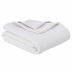 Berkshire Textured Chenille Throw in White, 152 x 178 cm - Image 8