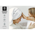 Grandeur 100% Hygro Cotton Bath Towels, Pack of 2 in Grey - Image 3