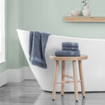 Grandeur 100% Hygro Cotton Bath Towels, Pack of 2 in Oil Blue - Image 5