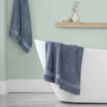 Grandeur 100% Hygro Cotton Bath Towels, Pack of 2 in Oil Blue - Image 13