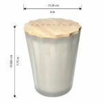 Sand & Fog Scalloped Fragranced Candle, 3.3kg in Teak Tobacco - Image 14