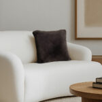 Mon Chateau Faux Fur Cushion in Taupe, 50 x 50 cm - Image 2