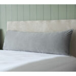 Belledorm Taupe Velvet Long Bolster Cushion, 43 x 120 cm - Image 3