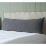 Belledorm Taupe Velvet Long Bolster Cushion, 43 x 120 cm - Image 5