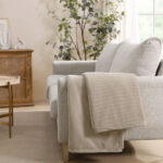 Jennifer Adams Luxe Reversible Faux Rabbit Fur Channel Throw, 152 x 178 cm - Image 18