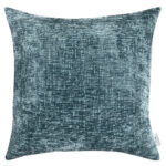 Darby Decorative Chenille Cushion in Teal, 50 x 50 cm - Image 2