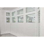 Shutters Factory Custom Made & Installed Endura Paulownia Wood Window Shutters with ABS coating