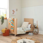 Tutti Bambini Fika Mini Cot Bed with Sprung Mattress, Sand - Image 3