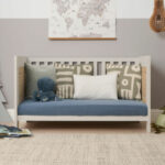 Tutti Bambini Alba Cot Bed with Sprung Mattress, White Sand & Distressed Oak - Image 3