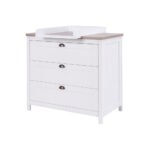 Tutti Bambini Verona Chest Changing Unit, White & Oak - Image 5