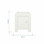 Tutti Bambini Alba Mini Cot Bed with Sprung Mattress, White - Image 3