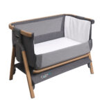 Tutti Bambini CoZee Air Bedside Rocking Crib, Oak & Charcoal - Image 5