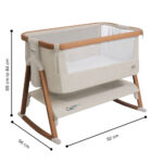 Tutti Bambini CoZee Air Bedside Rocking Crib, Walnut & Ecru - Image 2