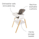 Tutti Bambini Nova Evolutionary Highchair in White - Image 4