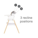 Tutti Bambini Nova Evolutionary Highchair in White - Image 5