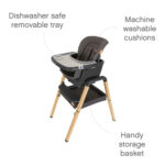 Tutti Bambini Nova Evolutionary Highchair in Grey - Image 4