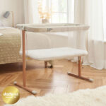 Tutti Bambini ZiZee Breathable Rocking Crib, Walnut & Ecru