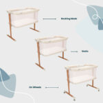 Tutti Bambini ZiZee Breathable Rocking Crib, Walnut & Ecru - Image 5
