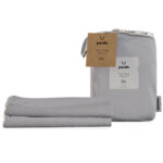 Panda 100% Bamboo Cot Size Fitted Sheets, 2 Pack in White - Image 2