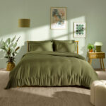 Panda Signature+ Bamboo Lyocell 320 Thread Count Bedding Set in 4 Sizes, Green