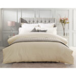 Belledorm Pure Egyptian Cotton Sateen 1000 Thread Count Bedding Bundle in 4 sizes, Ivory