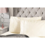 Belledorm Pure Egyptian Cotton Sateen 1000 Thread Count Bedding Bundle in 4 sizes, Ivory - Image 2