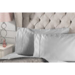 Belledorm Pure Egyptian Cotton Sateen 1000 Thread Count Bedding Bundle in 4 sizes, Platinum - Image 2