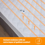 Silentnight Quilted Heated Mattress Topper in 3 Sizes - Image 4