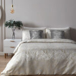 Paoletti Marble Oyster Duvet Cover Set, in 3 Sizes