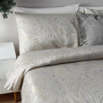 Paoletti Marble Oyster Duvet Cover Set, in 3 Sizes - Image 2