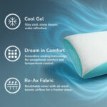 REM-Fit Cool Gel Memory Foam Pillow - Image 2