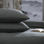 Belledorm Brushed Cotton Charcoal Bedding Bundle, in 4 Sizes - Image 2