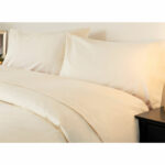 Belledorm Brushed Cotton Cream Bedding Bundle, in 4 Sizes