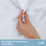 Luff 700 Thread Count 100% Organic Bamboo Duvet Set White in 4 Sizes - Image 2