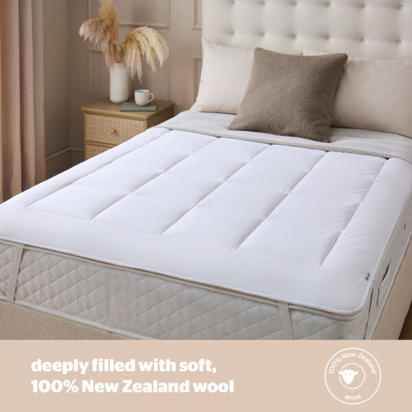Silentnight Natural Wool Mattress Topper in 3 sizes