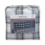 Portuguese Flannel Cotton 4 Piece Double Duvet Set, White - Image 12
