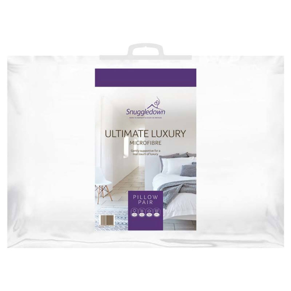 Snuggledown Luxury Microfibre Pillow, 2 Pack