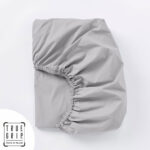 Purity Home 400 Thread Count Cotton Fitted Sheet in 3 Colours - Image 3