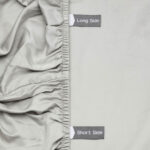 Luff 700 Thread Count 100% Organic Bamboo Deep Fitted Grey Sheet in 4 Sizes - Image 3