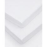 Sanderson 300 Thread Count Cotton Deep Fitted Sheet 2 Pack, Single in White - Image 4