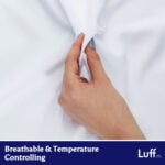 Luff 100% 700 Thread Count Organic Bamboo Pillowcases 2 Pack Dark Grey - Image 4