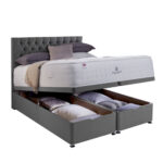 Pocket Spring Bed Company Mulberry Mattress & Sterling Grey Full Ottoman Divan in 3 Sizes - Image 3