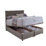 Pocket Spring Bed Company Mulberry Mattress & Pebble Grey Full Ottoman Divan in 3 Sizes - Image 3