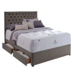 Pocket Spring Bed Company Mulberry Mattress & Pebble Grey 4 Drawer Divan in 3 Sizes - Image 3