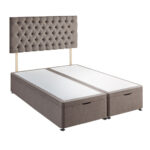 Silentnight Full Ottoman Divan Base with Eden Headboard in Wheat in 3 Sizes - Image 15